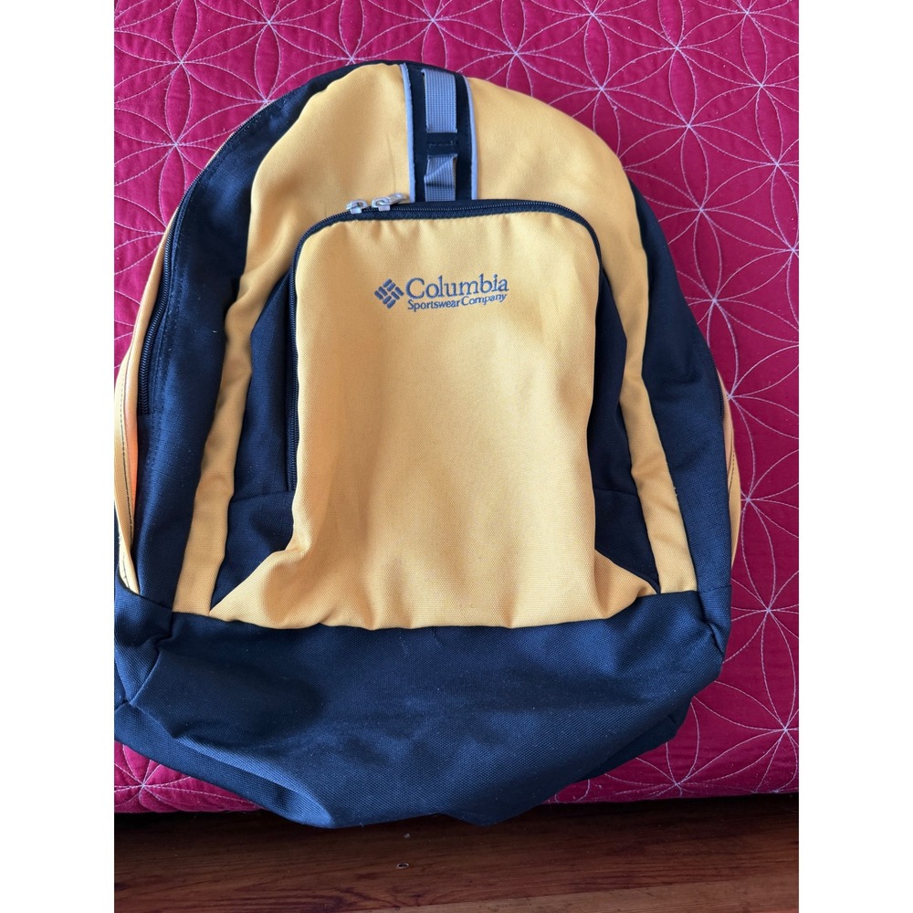 Columbia Sportswear Company Backpack Yellow Black School Work Travel Bag